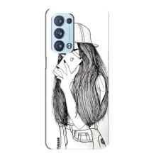 Чохол з друком для Oppo Reno6 Pro Plus 5G - (Мода) (AlphaPrint) (Фото дівчини)