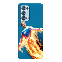 Чехол с принтом Фантастическая четверка для Oppo Reno6 Pro Plus 5G – Человек-Факел