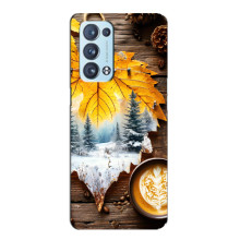 Чехол с уникальным дизайном «Осень с кофе» для Oppo Reno6 Pro Plus 5G – Осенне-зимнее кофе