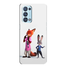 Силіконовий чохол з принтом Зоотрополіс для Oppo Reno6 Pro Plus 5G – Джуді і Нік