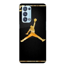 Силиконовый Чехол Nike Air Jordan на Оппо Рено 6 Плюс (5G) (Джордан 23)