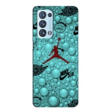 Силиконовый Чехол Nike Air Jordan на Оппо Рено 6 Плюс (5G) – Джордан Найк