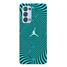 Силиконовый Чехол Nike Air Jordan на Оппо Рено 6 Плюс (5G) (Jordan)