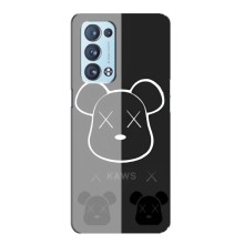 Чехлы для Oppo Reno6 Pro 5G - Bearbrick Louis Vuitton (PREMIUMPrint) (БеарБрик глаза)