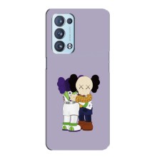 Чехлы для Oppo Reno6 Pro 5G - Bearbrick Louis Vuitton (PREMIUMPrint) (Дружба Беарбрик)