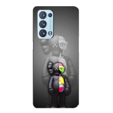 Чехлы для Oppo Reno6 Pro 5G - Bearbrick Louis Vuitton (PREMIUMPrint) (Тело Bearbrick)