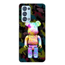 Чехлы для Oppo Reno6 Pro 5G - Bearbrick Louis Vuitton (PREMIUMPrint) (Яркий Bearbrick)