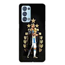 Чохли для Oppo Reno6 Pro 5G (Leo чемпіон) (AlphaPrint) (Мессі Король)