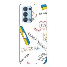 Чохли (Доброго вечора, ми за України) для OPPO Рєно6 Pro 5G (AlphaPrint) (Стикер)