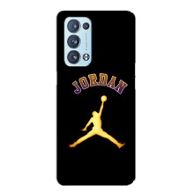 Чехлы для Oppo Reno6 Pro 5G - с картинкой JORDAN (AlphaPrint) (Jordan Gold)