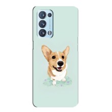 Чехлы с собаками для Oppo Reno6 Pro 5G (VPrint) (Корги)
