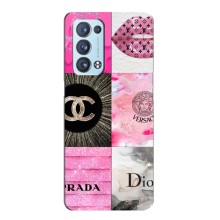 Чехол (Dior, Prada, YSL, Chanel) для Oppo Reno6 Pro 5G (Модница)