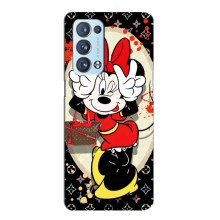 Чехол Disney Mouse Oppo Reno6 Pro 5G (PREMIUMPrint) (Минни peace)