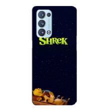 Чехол с мультфильмом Шрек на Oppo Reno6 Pro 5G – Шрек лого