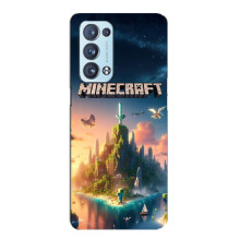 Чохол з картинками Майнкрафт для OPPO Рєно6 Pro 5G (Лого Майнкрафт)