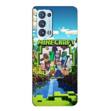 Чохол з картинками Майнкрафт для OPPO Рєно6 Pro 5G (Майнкрафт фон)