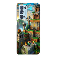 Чохол з картинками Майнкрафт для OPPO Рєно6 Pro 5G (Місто Майнкрафт)