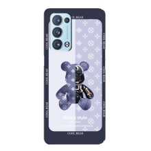 Круті Чохли Луі Віттон для Oppo Reno6 Pro 5G (AlphaPrint) (Медведик LV)