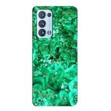 Мраморний чехол на Oppo Reno6 Pro 5G (VPrint) (Салатовий Мрамор)