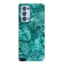 Мраморний чехол на Oppo Reno6 Pro 5G (VPrint) (Зелений мрамор)