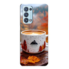 Чехол с уникальным дизайном «Осень с кофе» для Oppo Reno6 Pro 5G – Кофе на природе