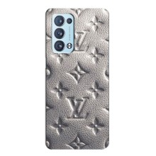 Текстурный Чехол Louis Vuitton для Оппо Рено 6 Про (5G) – Бежевый ЛВ
