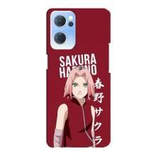 Чехлы Персонажи Аниме Наруто для Oppo Reno7 5G (AlphaPrint) – Аниме Сакура