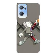 Чехлы для Oppo Reno7 5G - Bearbrick Louis Vuitton (PREMIUMPrint) (Беарбрик Джордан)