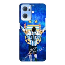 Чехлы для Oppo Reno7 5G (Leo чемпион) (AlphaPrint) (Месси сборная)
