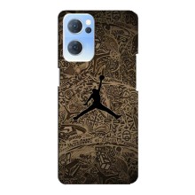 Чехлы для Oppo Reno7 5G - с картинкой JORDAN (AlphaPrint) (Logo Jordan)