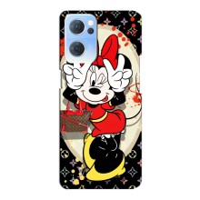 Чохол Disney Mouse Oppo Reno7 5G (PREMIUMPrint) – Мінні peace