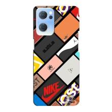 Чохол з Брендами одягу на Оппо Рено 7 (5G) – Коробки