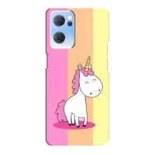 Чохол Unicorn на Oppo Reno7 5G – Яскравий Єдинорог