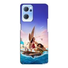 Чехол с мультфильмом Моана Oppo Reno7 5G – Моана и Мауи
