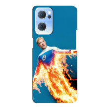 Чехол с принтом Фантастическая четверка для Oppo Reno7 5G – Человек-Факел
