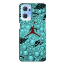 Силіконовый Чохол Nike Air Jordan на Оппо Рено 7 (5G) – Джордан Найк