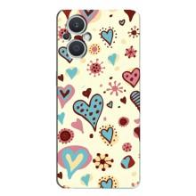 Чехлы для любимой на OPPO Рено 7 Лайт (5G) (VPrint) (Сердечки)