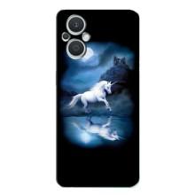 Чохол для OPPO Рено 7 Лайт (5G) - (Єдинорожки - Новинки) (AlphaPrint) (Єдиноріг)