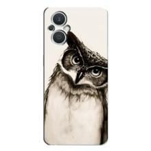 Чохол з пташками на Oppo Reno7 Lite (5G) (VPrint) (Сова)