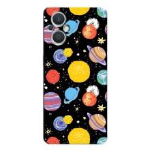 Космічні Чохли для OPPO Рено 7 Лайт (5G) (VPrint) (Намальовані планети)