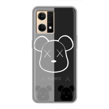 Чехлы для Oppo Reno7 Pro 5G - Bearbrick Louis Vuitton (PREMIUMPrint) (БеарБрик глаза)