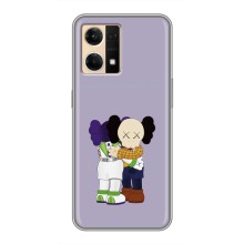 Чехлы для Oppo Reno7 Pro 5G - Bearbrick Louis Vuitton (PREMIUMPrint) (Дружба Беарбрик)