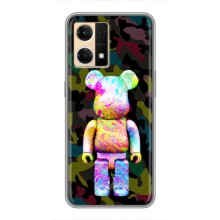 Чехлы для Oppo Reno7 Pro 5G - Bearbrick Louis Vuitton (PREMIUMPrint) (Яркий Bearbrick)