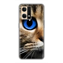 Чехлы с Котиками для Oppo Reno7 Pro 5G (VPrint) (Глаз кота)