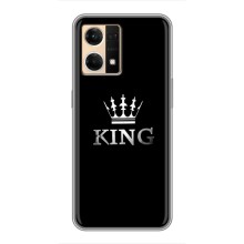 Чохол (Корона на чорному фоні) для Оппо Рено 7 Про (5G) (KING)