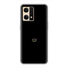 Чехол (Корона на чёрном фоне) для Оппо Рено 7 Про (5G) (Мини корона)