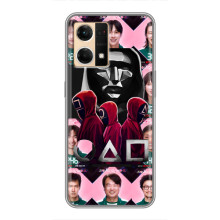 Чехол Гра в кальмара для Oppo Reno7 Pro 5G – Персонажи игры кальмара