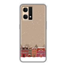 Новорічні, Святкові Чохли для Oppo Reno7 Pro 5G - 2024 год (Зимове місто)