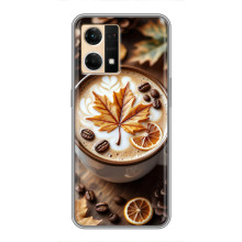 Чехол с уникальным дизайном «Осень с кофе» для Oppo Reno7 Pro 5G – Пряный кофе