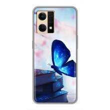 Силіконовий бампер з картинкою звірів для Oppo Reno7 Pro 5G (Метелик синій)